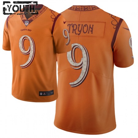 Maillot Enfant Tampa Bay Buccaneers Joe Tryon 9 Nike Orange 2021 NFL Draft